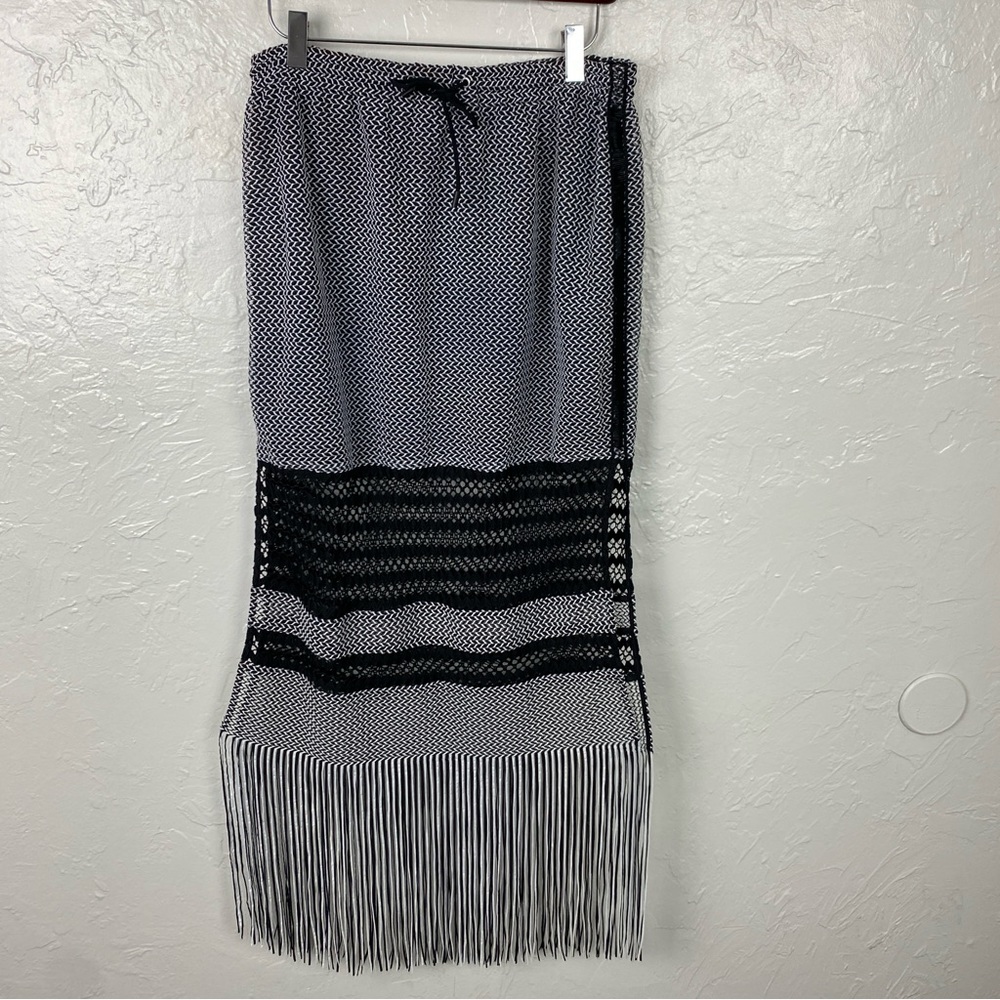 Jonathan Simkhai Resort Drawstring Fringe Knit Ma… - image 2